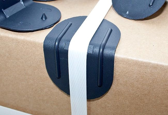 TECPLAST Angle parafeuillard plastique noir 40x40 mm - carton de 1000 coins parafeuillard