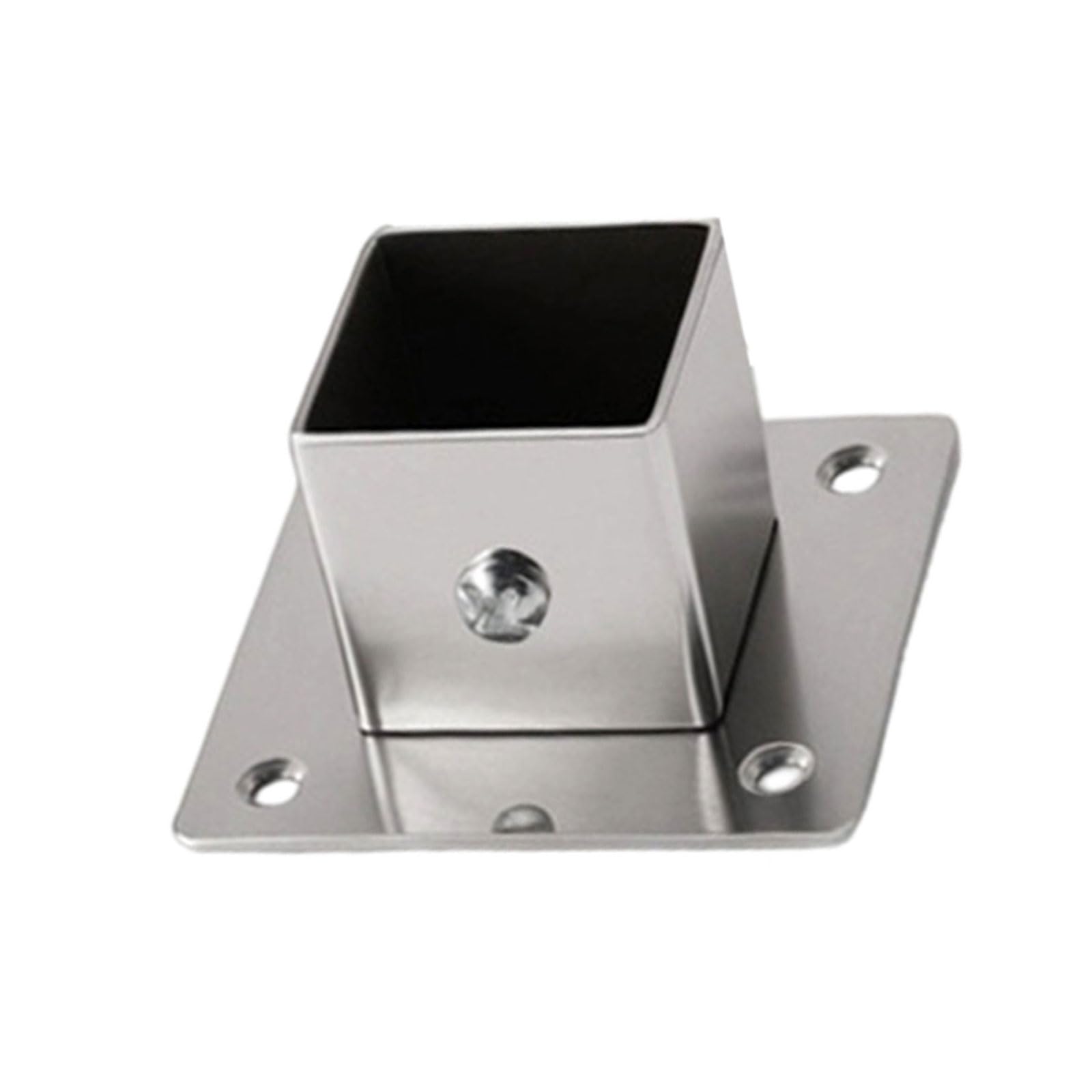 Msioytog Multicolor Stable Stainless Steel Square Tube Mounting Plate Rustproof Square Tube Mounting Flanges For Heavy Duty Use Stainless Steel Connector