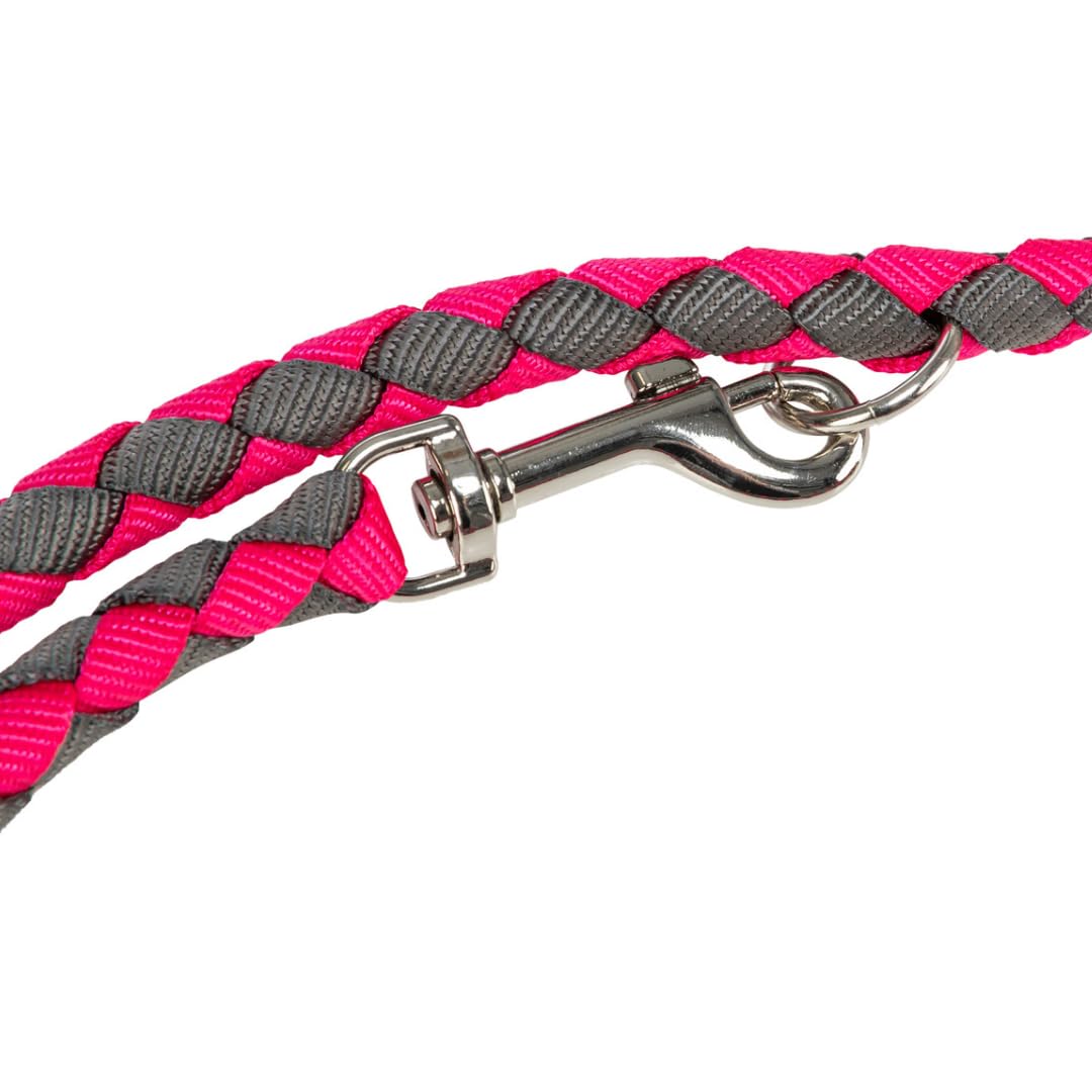 TRIXIE Cavo Regolabile guinzaglio, Small/Medium, 2.00 m/diameter-12 mm, Fucsia/Grafite