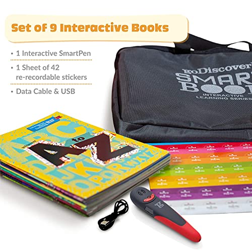 goDiscover Interactive Smart Book with Talking Pen (Set of 9 Books) Fun Educational Toy for Kids, Play School Learning Kit & Activity Toys for Children, Pefect Gift for Toddlers - Image 9