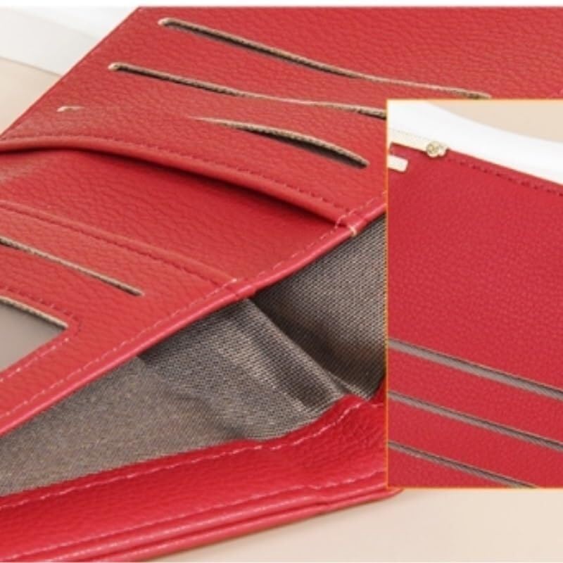 Pu Wallet Multi-card Slot Short Wallet Versatile Women's Handbag(White-Dinosaur Doodle4)2