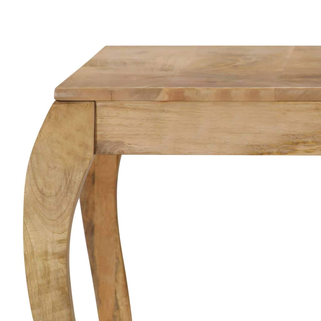 Stół jadalny z litego drewna z uchwytem 118 x 60 x 76 cm