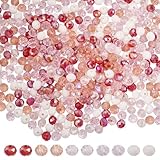 Haute qualité:ces perles à facettes de 6mm sont fabriquées en verre., surface lisse, technologie solide et exquise, construction stable, pas facile à déformer et à casser, et la couleur ne changera pas.