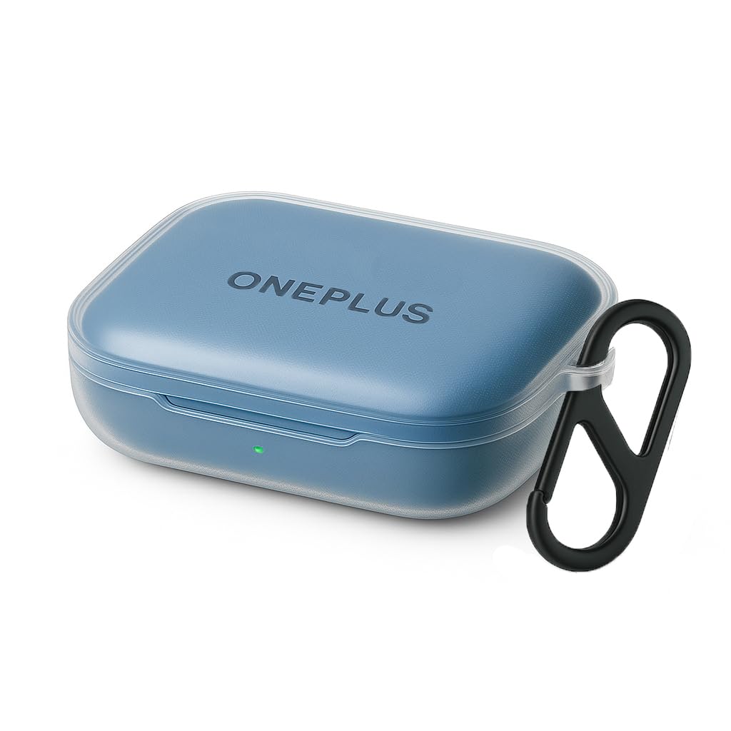 Case Cover Compatible with Oneplus Buds 3 (Transparent)