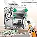 KJLYLPP 750w 2-in-1 Industrial Grade Pasta Maker,Commercial Pasta Machine,Electric Dough Roller Noodle Making Machine-3/9mm Flat Noodle Blade/0.12-18mm Thickness Adjustable