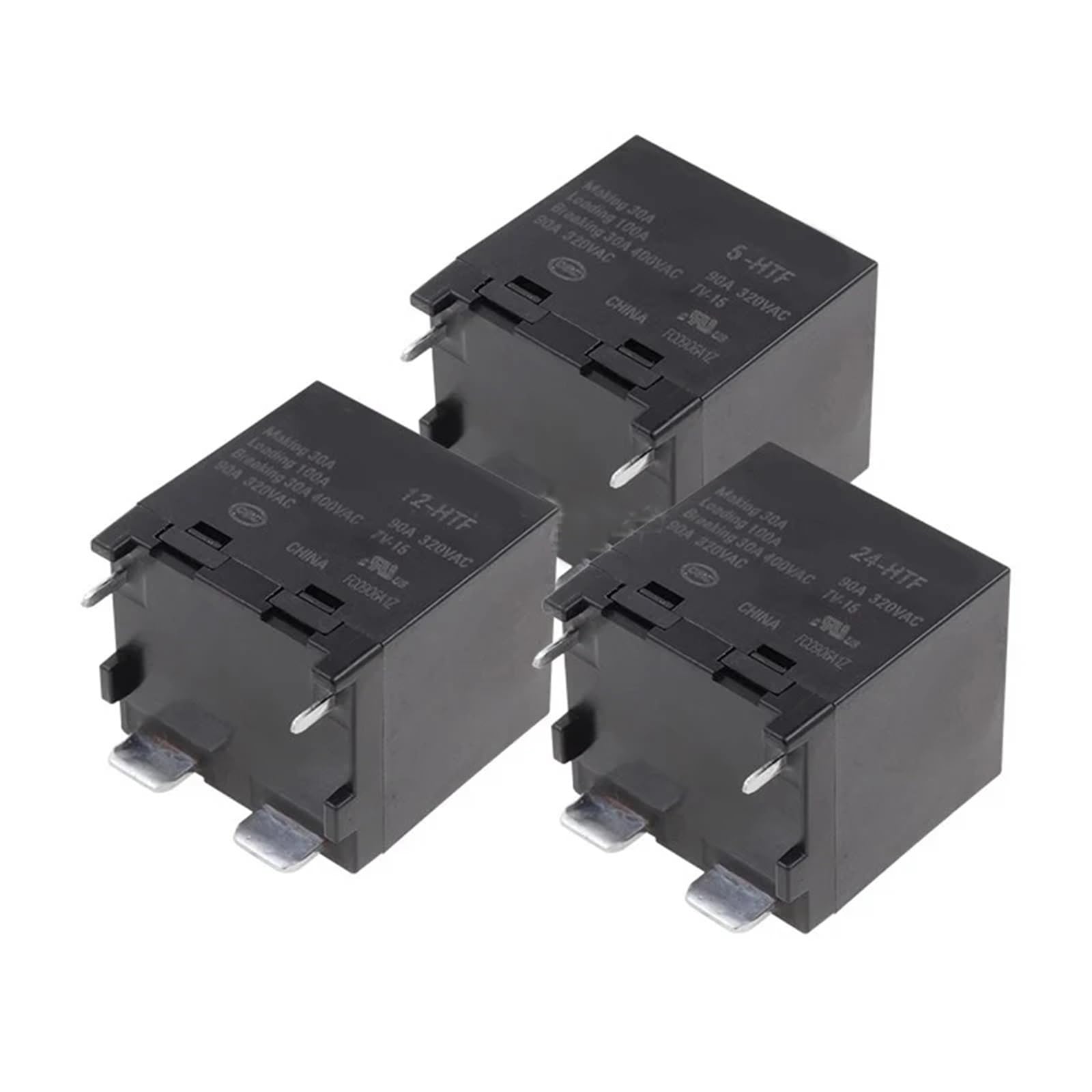 Relais HF167F-5-HTF HF167F-12-HTF HF167F-24-HTF, 1 pièce (Size : HF167F-12-HTF)