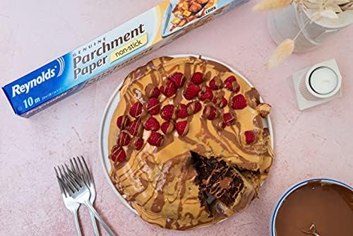 Reynolds Kitchens Parchment Paper | Non-Stick Baking Paper | Oven Safe to 215c | Pack of 3 Rolls, 381mm x 10m