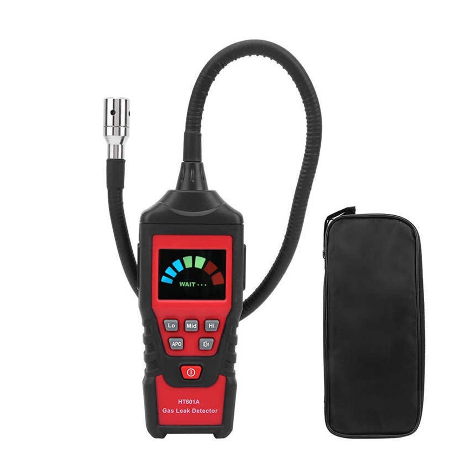 Gas Detector, HT601A Gas Analyzer Gas Leak Detector Portable LED Combustible Flammable Gas Alarm Tester Analyzer