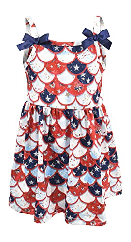 Unique Baby Girls USA Scaled Strap Dress