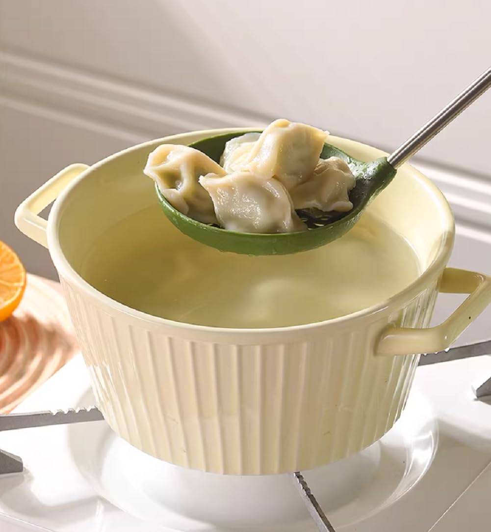 Set di spatole in silicone, resistenti al calore, cucchiaio scanalato e spatole, senza BPA, lavabili in lavastoviglie, 4 utensili da cucina per mescolare e servire