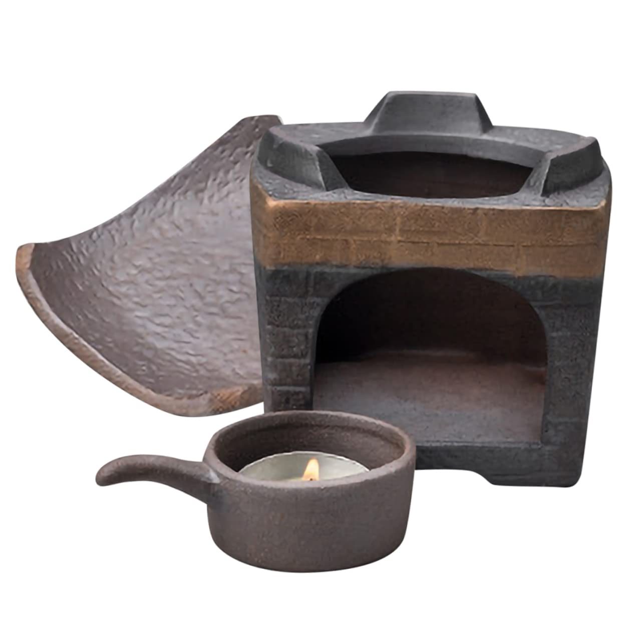 PRETYZOOM 1 Set Roasted Tea Stove Sieve Spritz Casserole Pot Flour Sifter Machine Instant Noodle Pot Pole Duvet Gazebo Electrical Instruments Teapot Lilac Large Portable Wok Ceramics