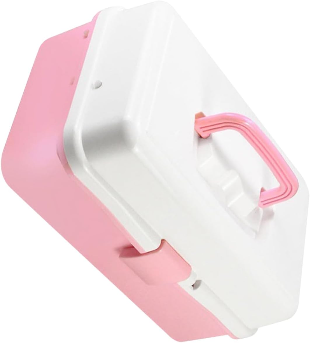 Vaguelly Pp Material Craft Storage Container Art Supply Box Easy to Carry Boys and Girls Toys Organizer