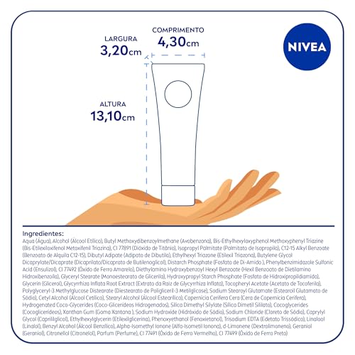 NIVEA SUN Protetor Solar UV Face Controle de Oleosidade Cor Média FPS 60 50ml
