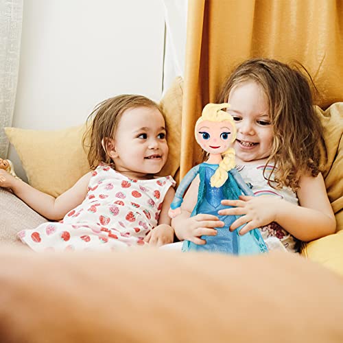 Ksopsdey Frozen Plüschtier Spielzeug, ELSA Plüschtier Anime Plüsch Flauschiges Plüschtier für Kinder Puppe Plüsch Geburtstag Weihnachten Geschenk