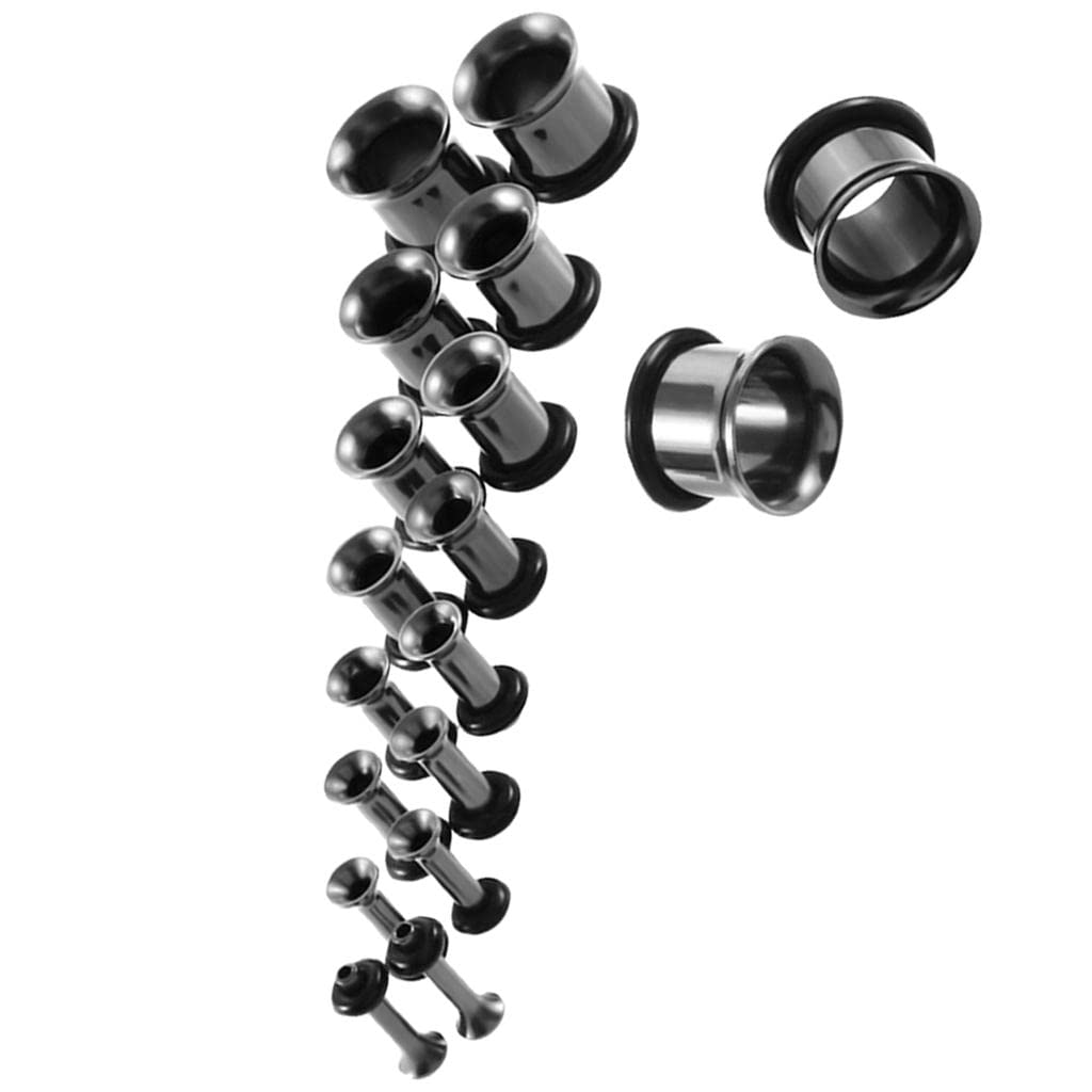 SECRET DESIRE SDR 9 Pair Stainless Steel Ear Gauges Stretching Tunnel Plugs 14g-00g Black (B0CB3BWBTP) Amazon Price History, Amazon Price Tracker