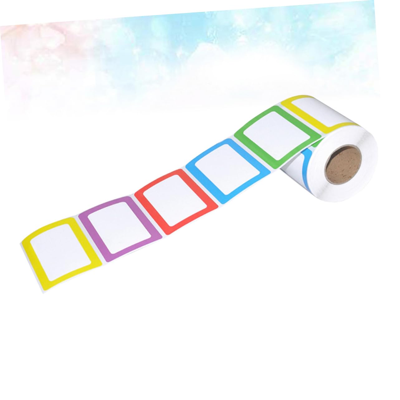 Bunte Namensaufkleber 600 Stück Selbstklebend aus Beschichtetem Papier