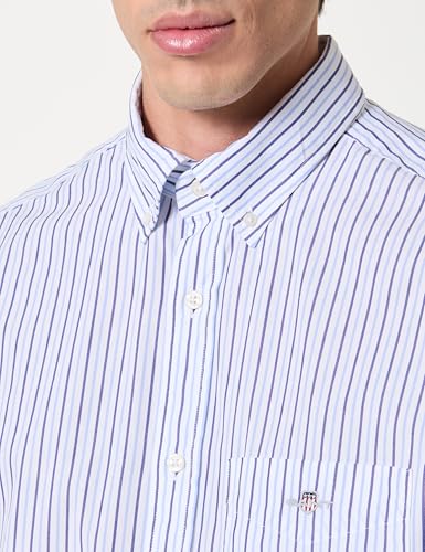 Chemise Classic Poplin Stripe GANT pour homme en coton à rayures