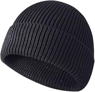 FREEBIRD99 Daily Beanie Hat for Men Women Knit Cuffed Fold Winter Beanie Toque Skull Cap