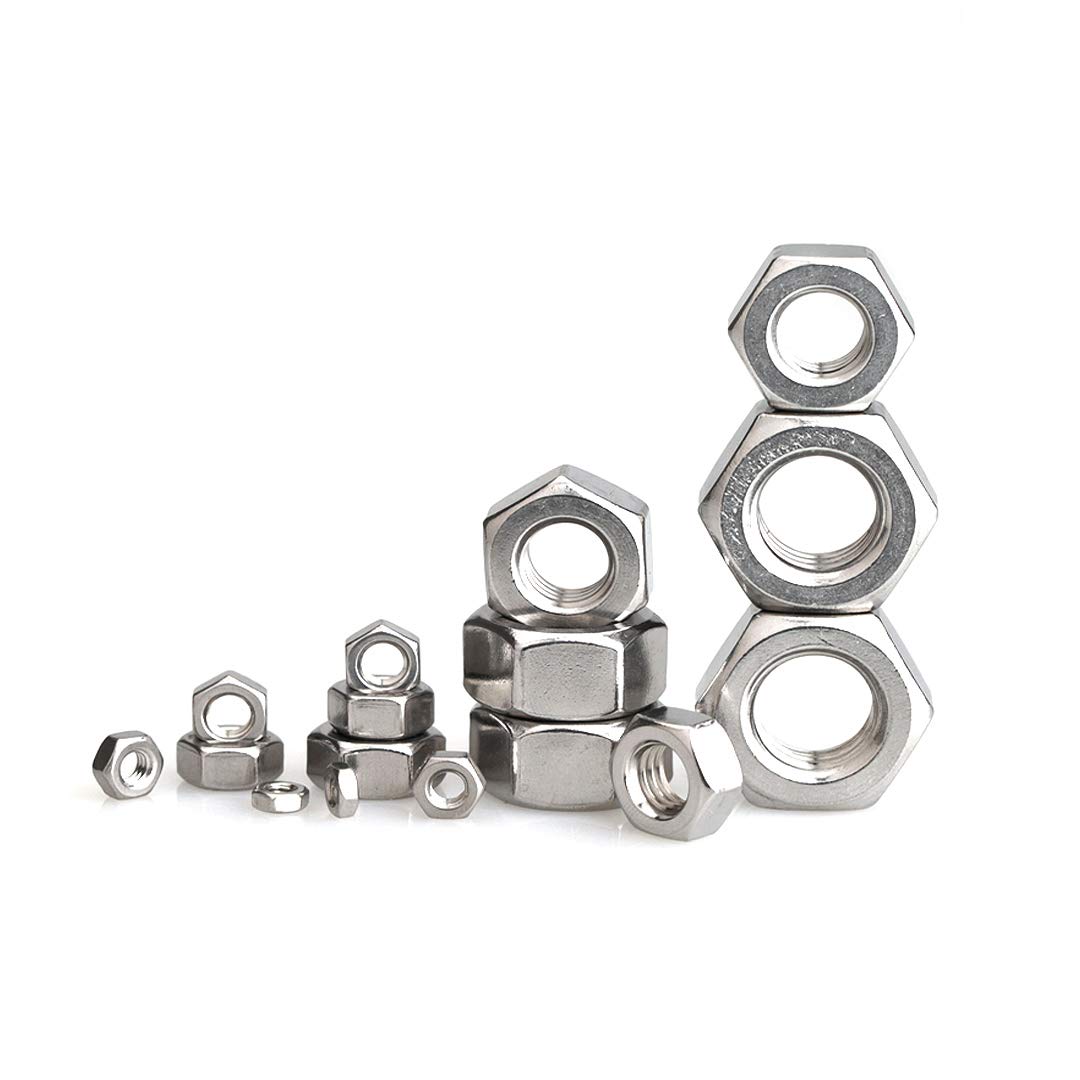 Dadi Esagonali M4 M20 Set Di Dadi Nyloc Tipo P In Acciaio Inox A2 - Dimensioni M4 A M20, Per Fissaggi Antisvitamento Dadi Serratura Spessa