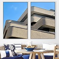 2 Piece Framed Canvas Wall Art Building Blocks Canvas Prints Home Artwork Decoration for Living Room,Bedroom - 16