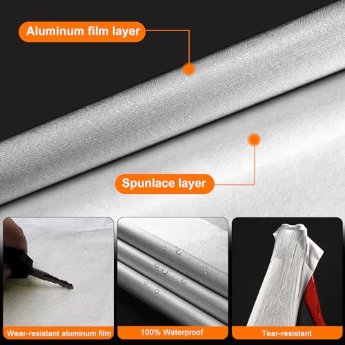Image of Waterproof Car Covers Replace for 2007-2024 Fiat 500 /500C, 6 Layers Silver All Weather Car Cover with Zipper Door & Windproof Bands for Snow Rain Dust Protection