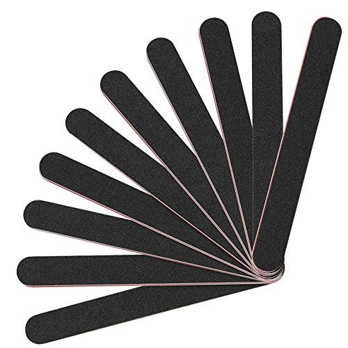 Lima de Uñas, 10Pcs Profesionales Lima Uñas Gel 100/180 Manicure Pedicure Nail Art Nail File