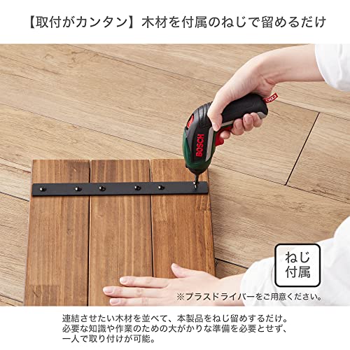 Image of Heian Shindo LABRICO IXK-18 DIY Storage Parts, For 3 Horizontals, Wood Connecting Parts, Iron, Black