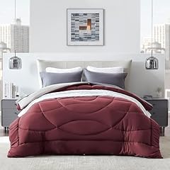 U-shape Quilting Burgundy & Grey