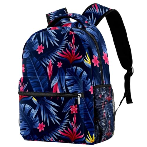 Sac à dos d'école feuille bleue pour en finir avec le désordre des fournitures