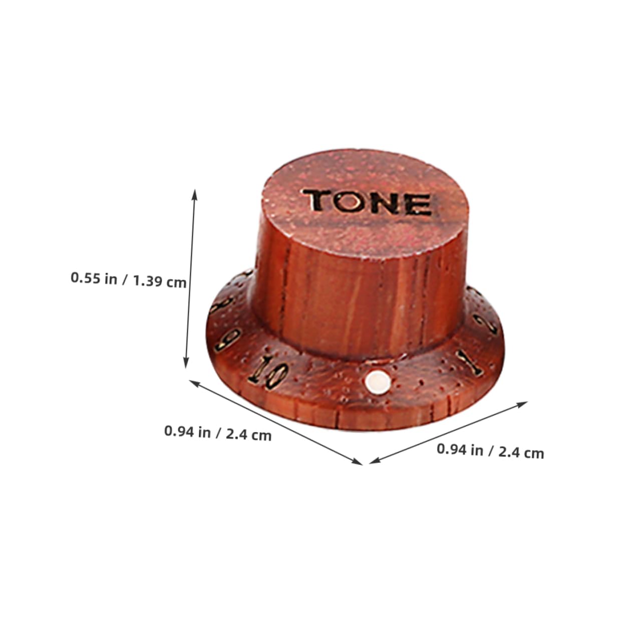 Levemolo Guitar Knobs Set 3pcs Bass Volume Wood Knob Guitar Potentiometer Caps Volume Tone Control Replacement