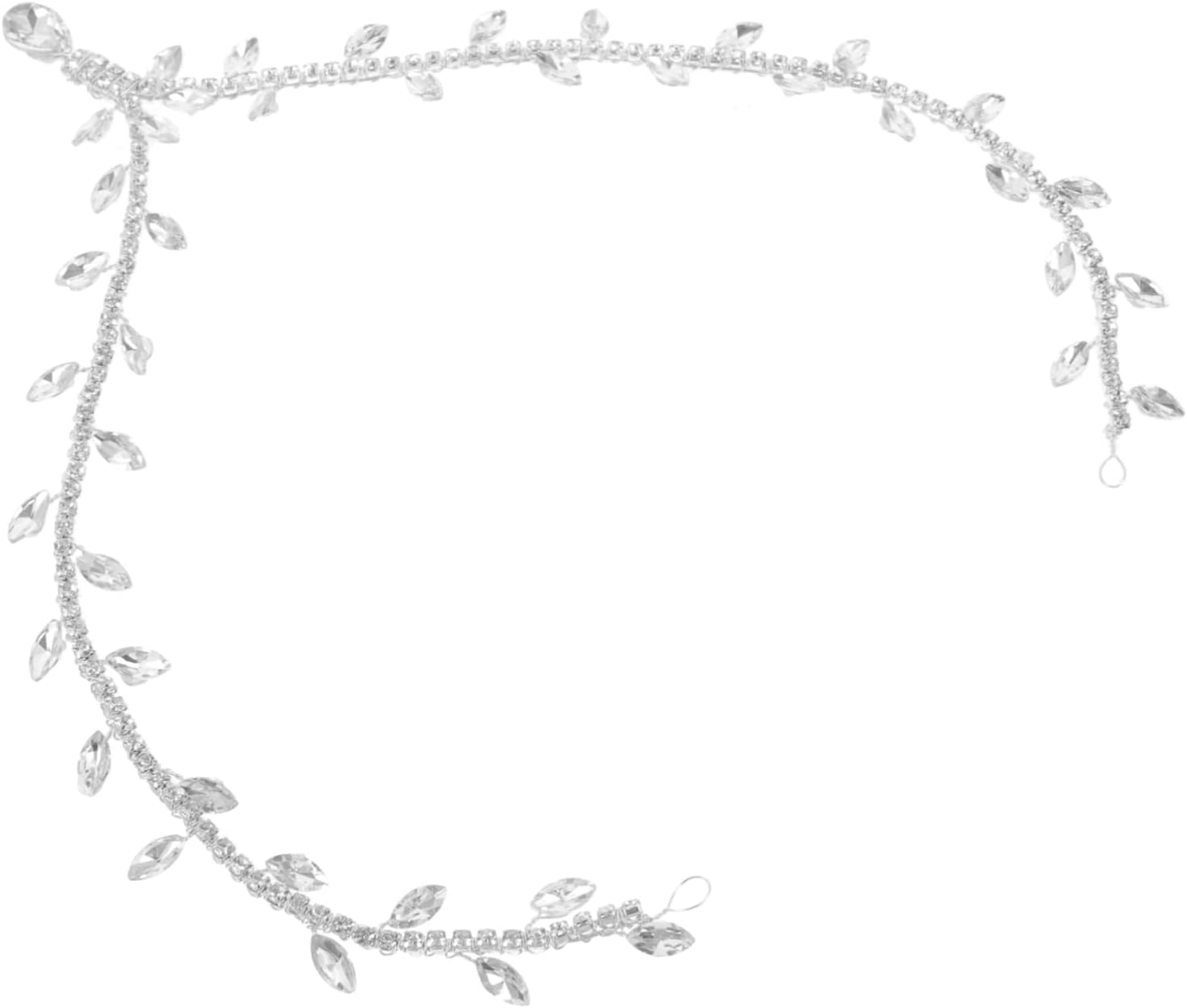 VANZACK Rhinestone Head Chain for Women Elegant Festival Accessories Versatile Forehead Decoration Hair Chain for Weddings Parties and Special Occasions Unique Design