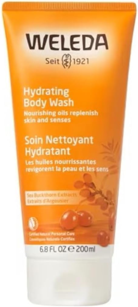 Hydrating Sea Buckthorn Body Wash, 6.8 Fluid Ounce, Gentle Plant Rich Cleanser with Sea Buckthorn and Sesame Oils