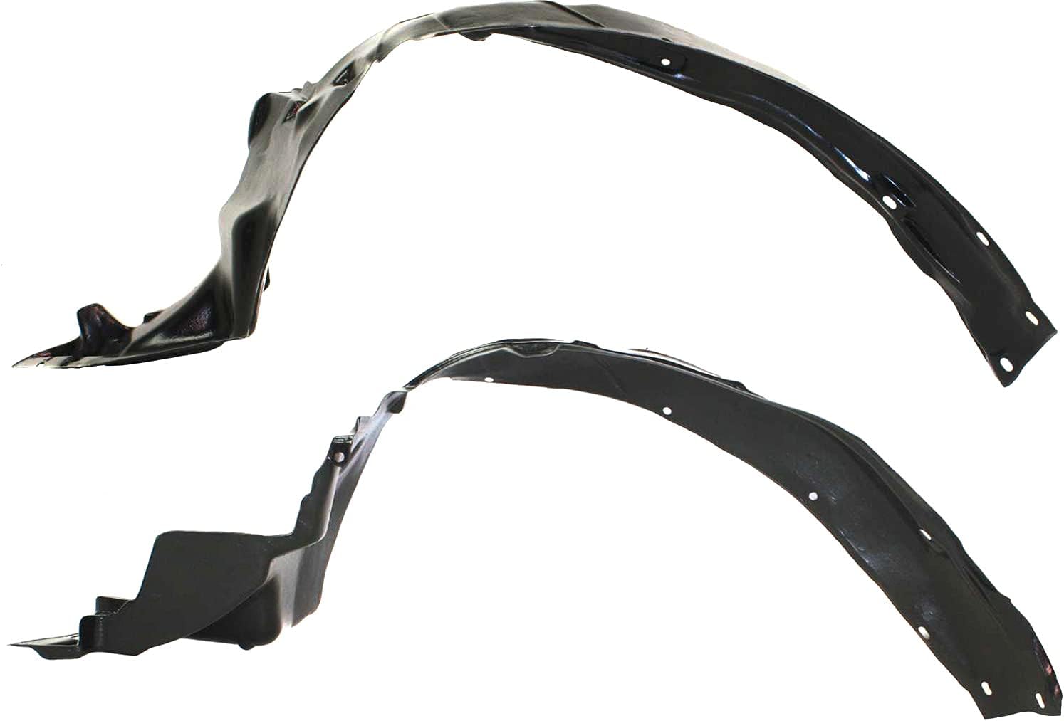 Evan Fischer Fender Liner Front, Driver and Passenger Side Compatible with 1996-2000 Honda Civic Plastic Material, Set of 2, (2) Fender Liners - HO1249103, HO1248103