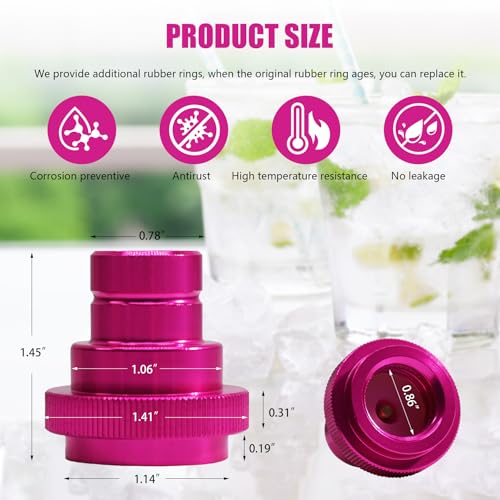 HMKUGO CO2 Cylinder Quick Connect Adapter for Soda Maker, CO2 Cylinder for TR21-4 Male Thread Compatible with Terra DUO Art Gaia Machines