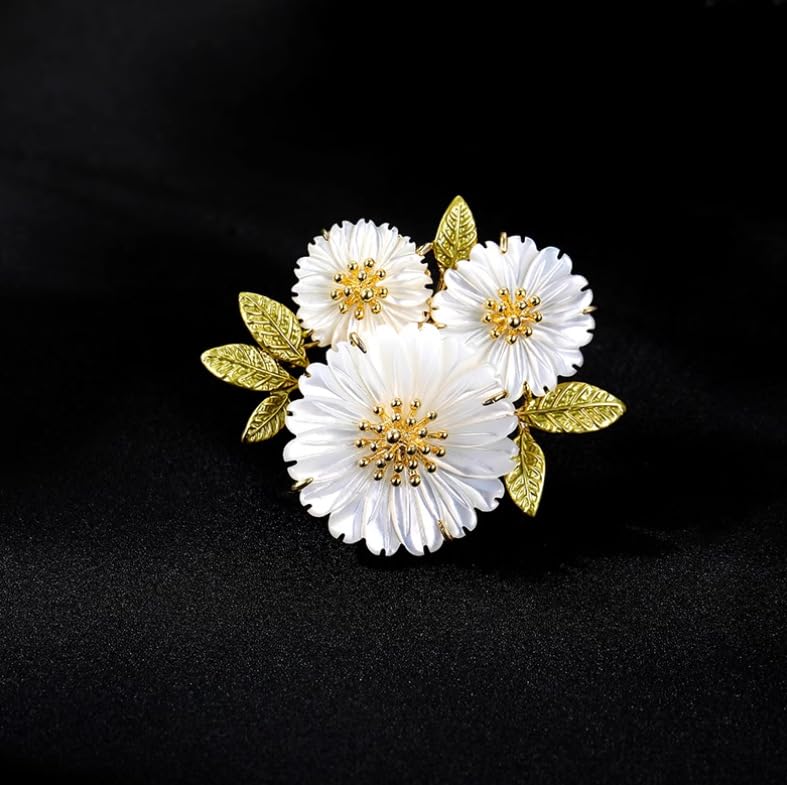 Image of Elegant Pink Lily Flower Brooch Pin for Women - Rhinestone Lily Lapel Pin for Coats, Jackets, and Sweaters