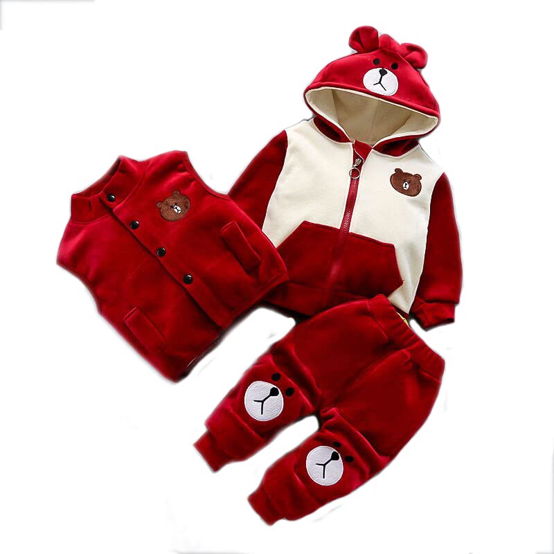 Image of Bold N Elegant Unisex Child's Cotton Blend Winter Clothing Set