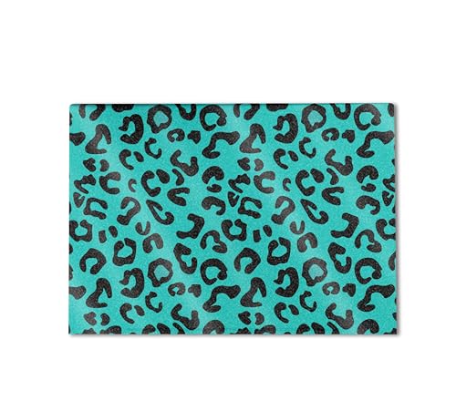 Image of Glossy Glitter Gaming Skin Compatible with HP Envy x360 16 inch (2023) - Teal Leopard - Premium 3M Vinyl Protective Wrap Decal Cover - Easy to Apply | Crafted in The USA by MightySkins