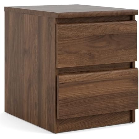 Tvilum 2 Drawer Nightstand, Walnut