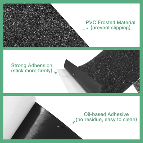 Image of M METERXITY 1-Pack Grip Tape, 2Inch x 49.2ft /50mm x 15m Anti Slip Traction Tape for Stair Steps /Indoor /Outdoor, Non Skid Adhesive Stair Tread Tape [Black]