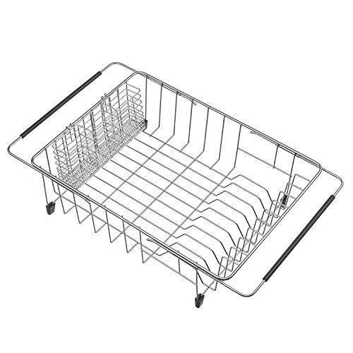 Sanno Erweiterbares großes Gericht Trockenstange, Deep Dish Rack Utensil...