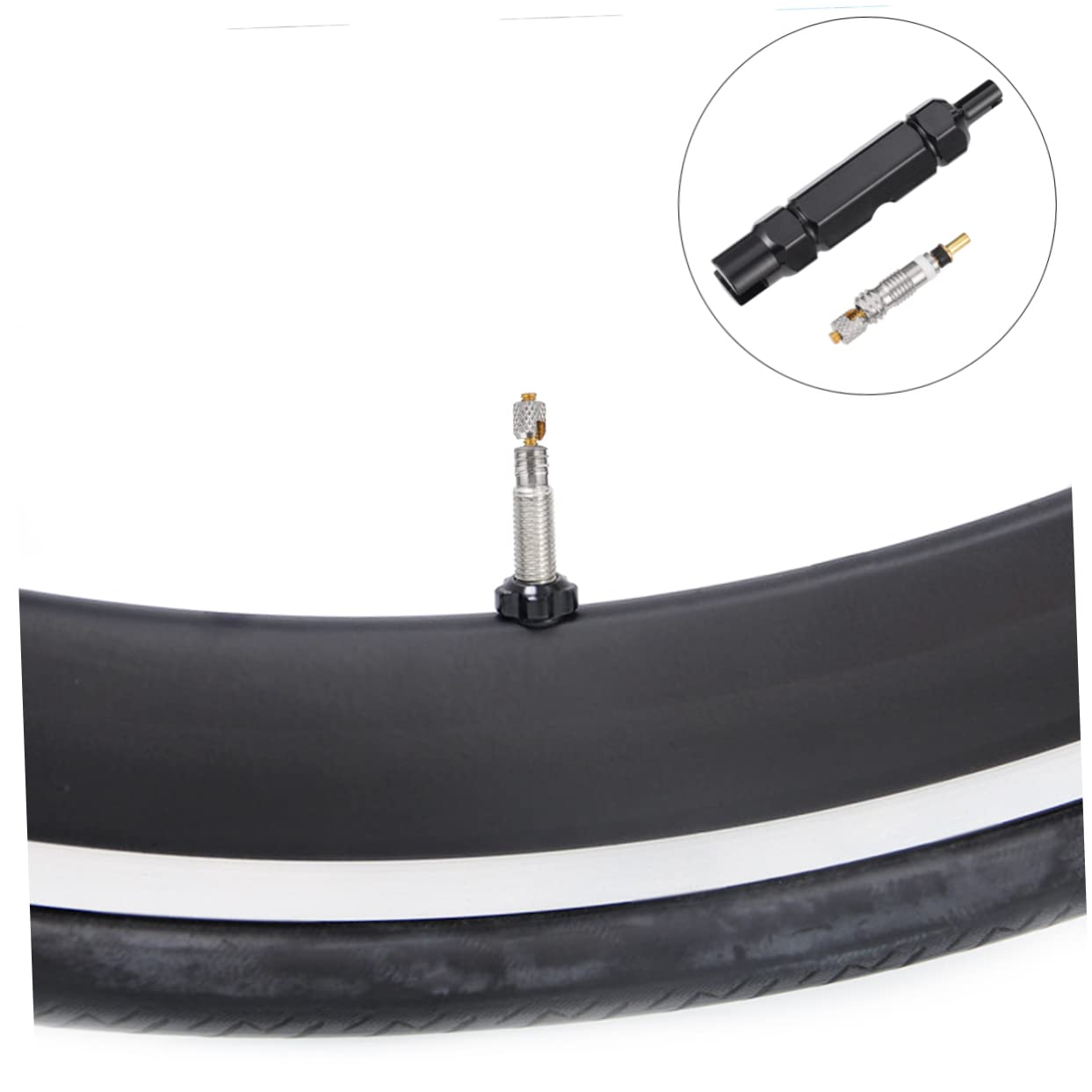 Healifty Sturdy Bike Core Tool Tire Stem Core Removal Installation Kit for Cyclists