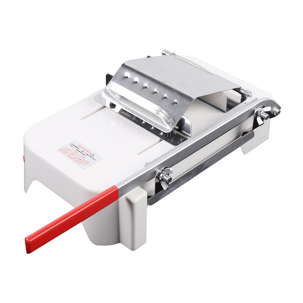 Affettatrice manuale & Schneider in acciaio inox – affettatrice per carne con spessore di taglio regolabile 0,25 – 25 mm – Affettatrice per carne congelata, pancetta, prosciutto