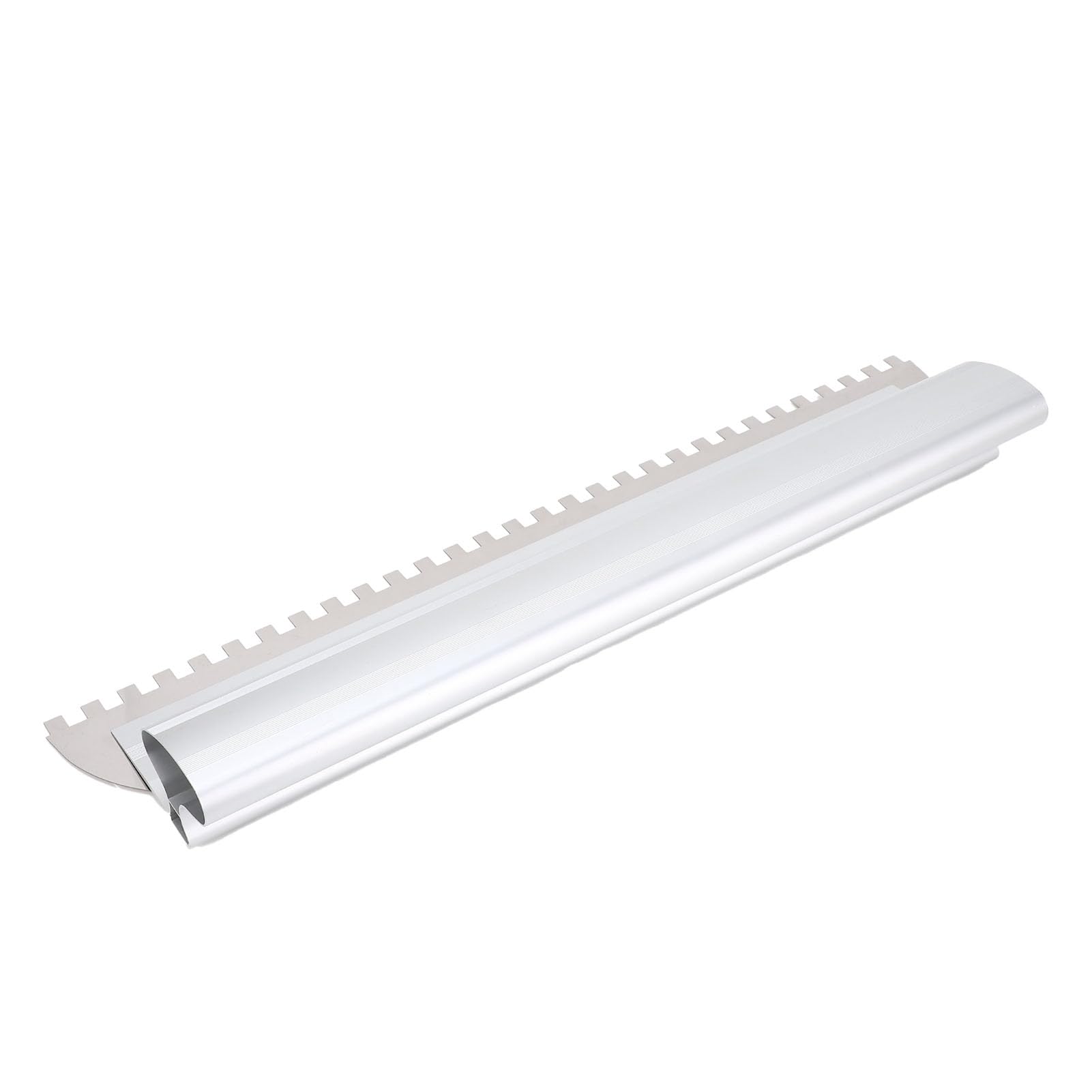 Paleta de Muesca Cuadrada Esparcidor Adhesivo de Aleación de Aluminio de Acero Inoxidable Duradero para Suministros de Azulejos para Contratistas Profesionales Artesanos (24 pulgadas)