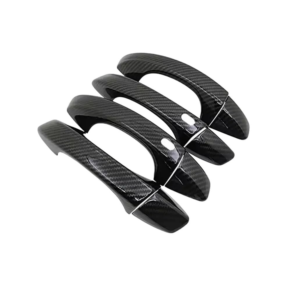 Ymyyqw Carbon-S Car Outer Door Handle For Golf 7 Mk7 .5 2014-2019 Car Sticker Carbon Black Silver Exterior Door Handle Moulding Cover Trim Accessories