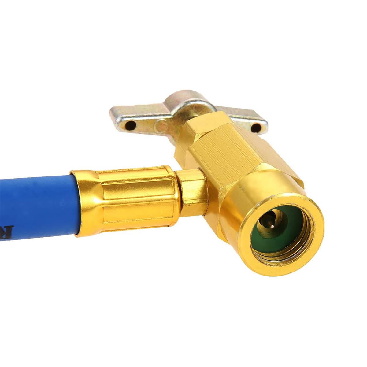 Tubo Flessibile di Ricarica del refrigerante per Aria condizionata per Auto con manometro Kit Tubo Flessibile di Ricarica del refrigerante per refrigerazione dell'Aria condizionata per Auto