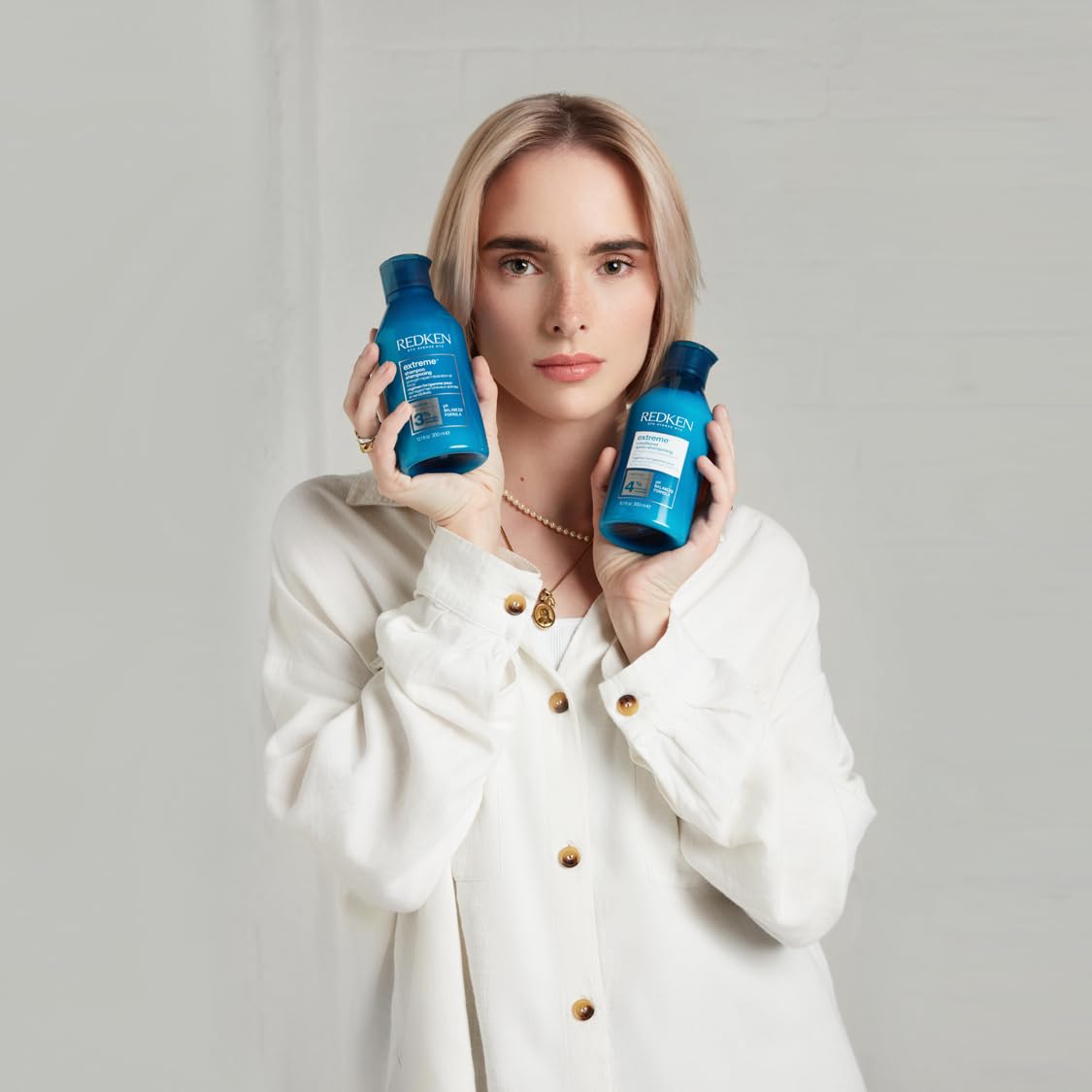 Redken Pflegeset mit Shampoo, Conditioner & Anti-Snap Spray für sprödes und geschädigtes Haar, Anti Haarbruch, Mit Interlock Protein Network, Extreme