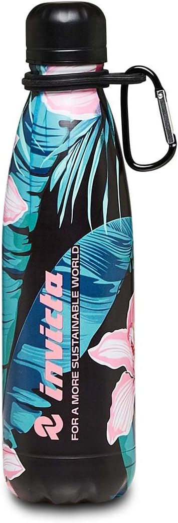 Invicta Water Bottle, Floral, Keep Your Beverage Hot for up to 12 Hours and Cool for 24 Hours