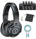 Audio-Technica ATH-M40x Professional Studio Monitor Headphones with Cutting Edge Engineering, 90...