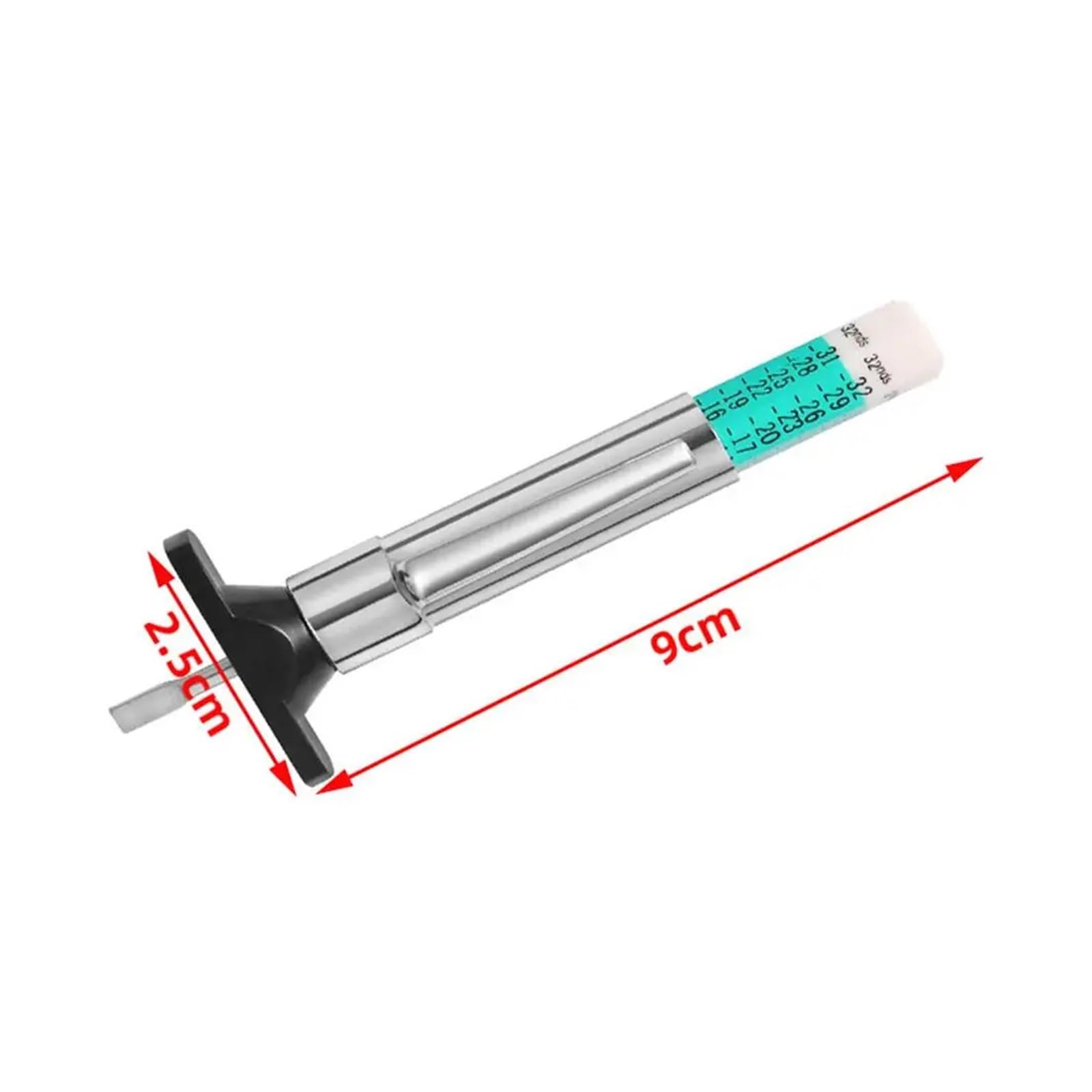 Pluma Medidora De Neumáticos De Coche De 25mm, Medidor De Espesor De Profundidad De Patrón De Banda De Rodadura De Neumáticos Automático Preciso(15pcs)