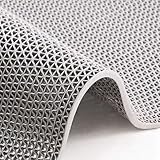 KRTD 滑り止めマット お風呂 滑り止めシート 厚手5mm 屋外用 玄関マット 0.9m*1m PVC材質 自由カット 転倒防止 水抜け 浴槽内 プール 階段 浴室 浴場 温泉 介護 ベランダ キッチン 屋内 屋外 業務用 防カビ 抗菌